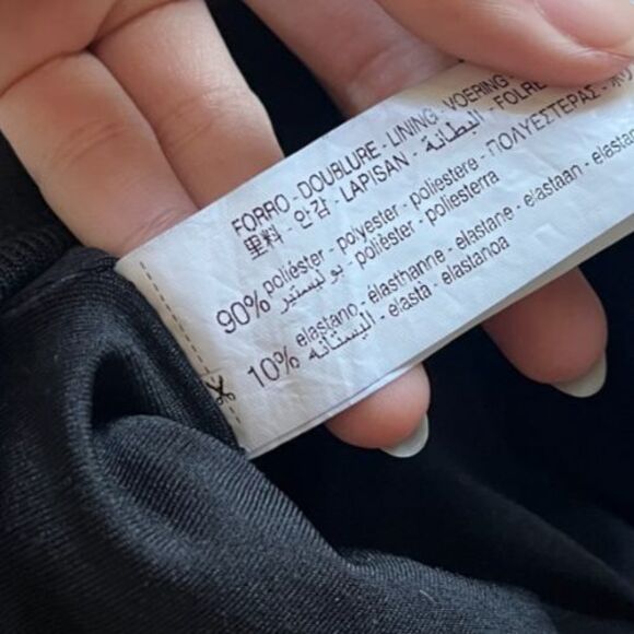 Zara Women's Asymmetric Crop Top in Black Size SMALL - Picture 5 of 5